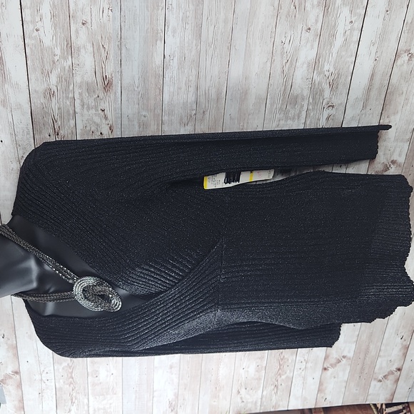 NWT, Nine West, Women's black ribbed sweater. Sz M - Picture 2 of 7